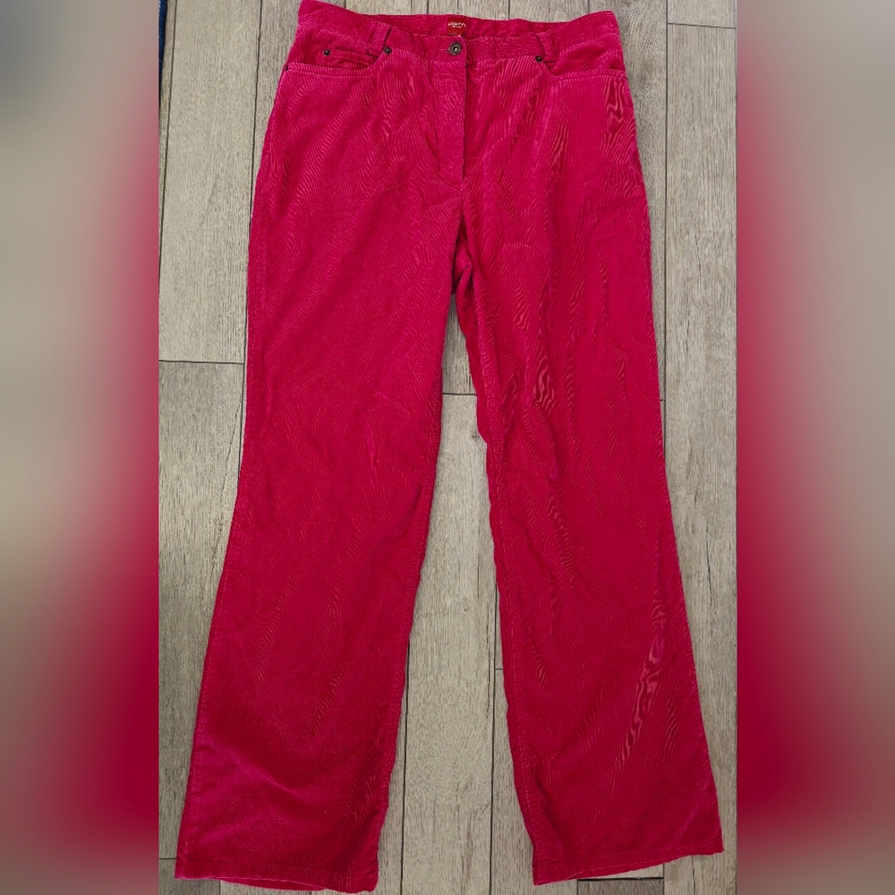 Corduroy Fuchsia Wide Leg Pants